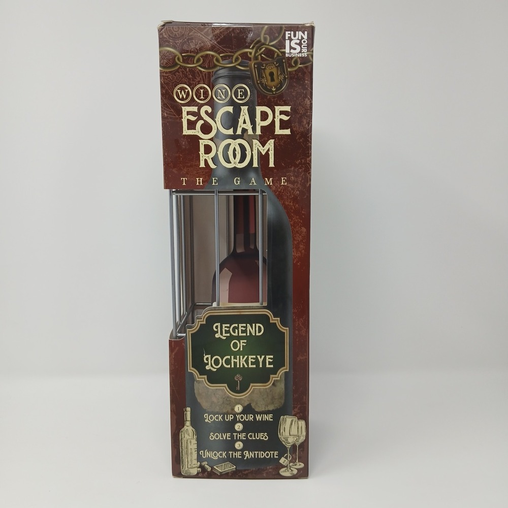 Wine Escape Room Legend of Lochkey Game Puzzle Wine Bottle Brand New in Box